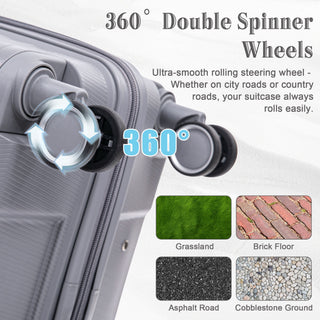 4 Piece Luggage Set, Combination Lock