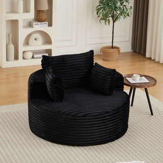 Modern Single Sofa With Backrest Pillow For Living Room