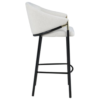 Sloped Arm Bar Stools (Set of 2) - Beige