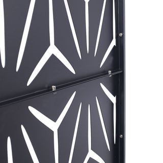 Outdoor & Indoor Metal Privacy Screen, Freestanding Decorative Panels