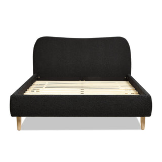 Roman - Curved Headboard Upholstered Platform Bed