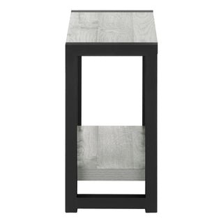 Accent Side Table, Narrow, Small, 2 Tier, Contemporary And Modern
