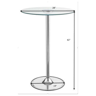 Indra - LED Bistro Table - Chrome