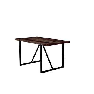 Modern Dining Table With Metal Legs For 4 - 6 Person