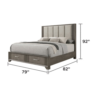 Hugo - Storage Bed With Upholstered Headboard