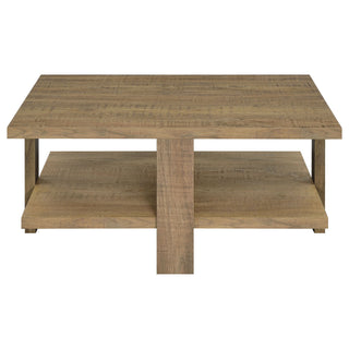 Runnion - Square Coffee Table - Light Brown