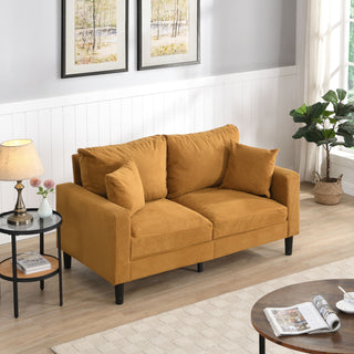Modern Upholstered Loveseat Sofa, High Resilience