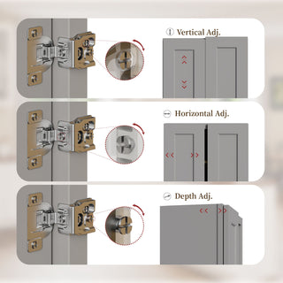 Shaker Wall Cabinet With Soft Close Hinges, Adjustable Shelves, Double Door