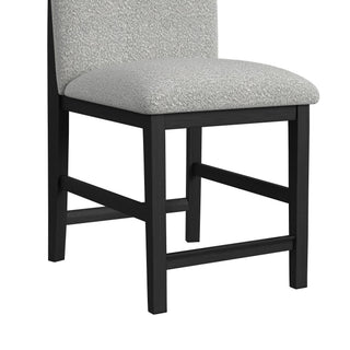 Portland - Square Back Counter Stool (Set of 2) - Black / Gray