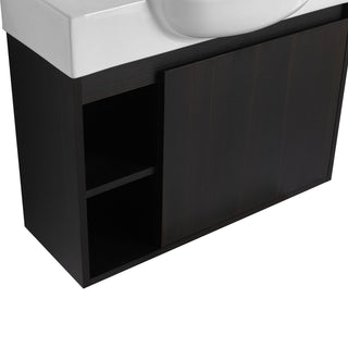 Freestanding Bathroom Vanity With Sink, Soft Close Door