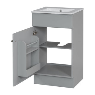 Bathroom Vanity With Sink, Cabinet With Adjustable Shelf