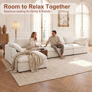 Modular Cloud Couch With Storage Console