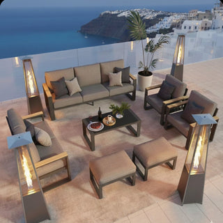 Modern Outdoor Sofa Set With Coffee Table