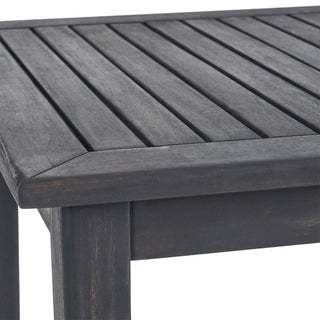 Outdoor Minimalist Acacia Wood Rectangle Bar Table