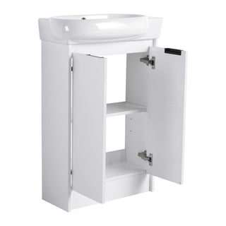 Freestanding Bathroom Vanity & Sink, Soft Close Doors
