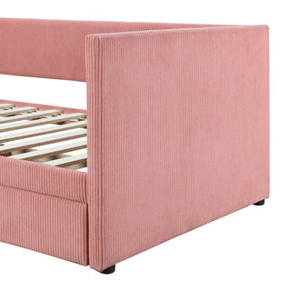 Daybed With Two Drawers And Wood Slat