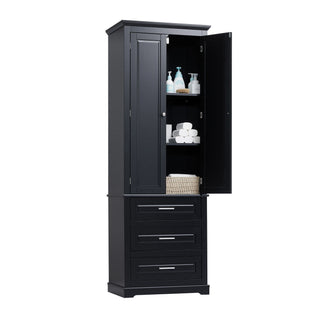 Storage Cabinet With 3 Drawers For Bathroom
