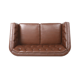 Sophisticated Loveseat With Diamond Stitched Detailing