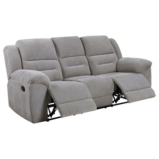 Sebring - Reclining Sofa With Manual Recline - Gray