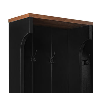 Hall Tree With Bench And Shoe Storage, 3 Large Drawers, Open Storage Shelves & Hooks