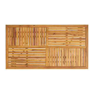 Outdoor Hermosa 7 Piece Wood Dining Set With Cushions - Teak