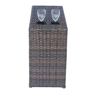 Comfortable Modern Patio Rattan Sectional Set With Cushions