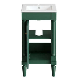 French Style Bathroom Cabinet With Sink, Adjustable Shelf