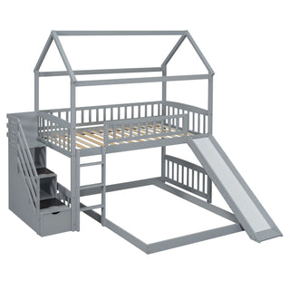 House Bunk Bed With Slide