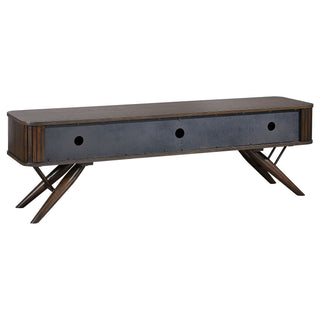Stewart - TV Stand With Sliding Doors - Walnut