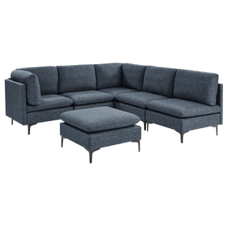 Upholstered Modular Sectional & Tall Legs