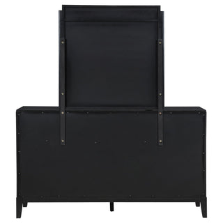 Ennis - 8 Drawer Dresser With Mirror - Black