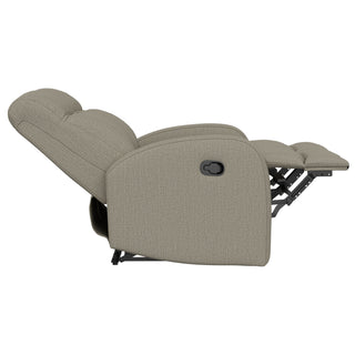 Manual Reclining Loveseat With Dual Seating Support For Living Room