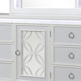 Abigale - 6 Drawer Dresser With LED (Includes Dresser Only, Mirror Not Included) - White