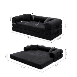 Convertible Foldable Floor Sofa Bed For Living Room