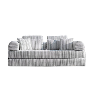 Convertible Sleeper Sofa Bed With High Density Compressed Sponge, Upholstered Couch For Living Room