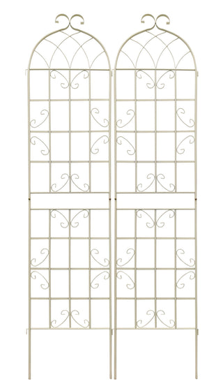 Metal Garden Rustproof Trellis For Climbing Plants Outdoor Flower Support