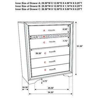 Annie - 5 Piece Bedroom Set