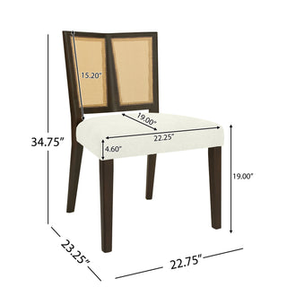 Rattan Dining Chair Without Arms (Set of 2)