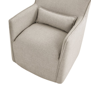 Ayla - Swivel Accent Chair With Matching Lumbar Pillow