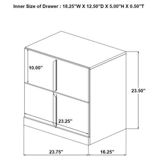 Lauryn - 2 Drawer Nightstand - Gloss White