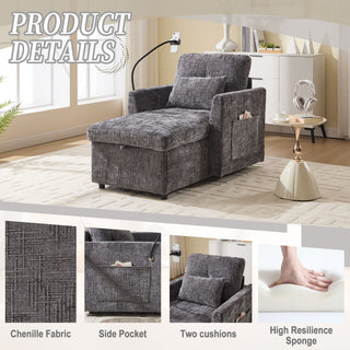 Multifunctional Recliner Sofa With Storage And Phone Bracket