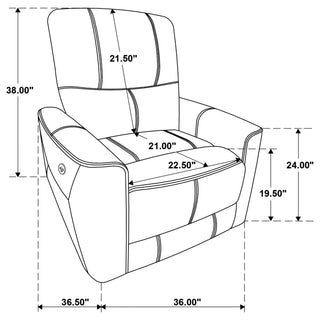 Amberly - 3 Piece Power Reclining Sofa Set - Light Gray