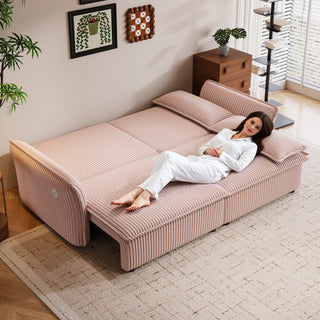 2 In 1 Convertible Sofa Bed, Multi Functional Living Room Furniture