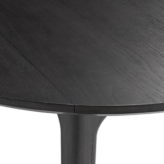 Garcia - 3 Piece Dining Set (Round Drop Leaf Table And 2 Chairs) - Black