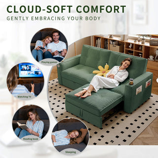 2 In 1 Convertible Sofa Bed For Living Rooms