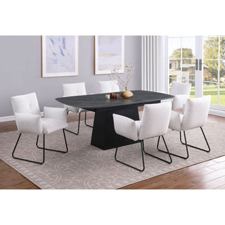 Idlewild - Extension Leaf Dining Table With Tapering Pedestal Base - Black