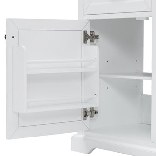 36" Bathroom Vanity With Sink, 2 Tip-Out Drawers, Soft Close Hinges