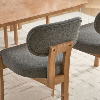 Dining Chairs With Ergonomic Backrest And Adjustable Feet (Set of 2)