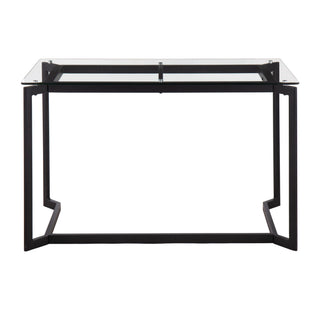 Masters - Modern Office Desk - Black / Clear
