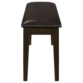 Arvin - 5 Piece Dining Set With Rectangular Table And Bench With Seats - Cappuccino